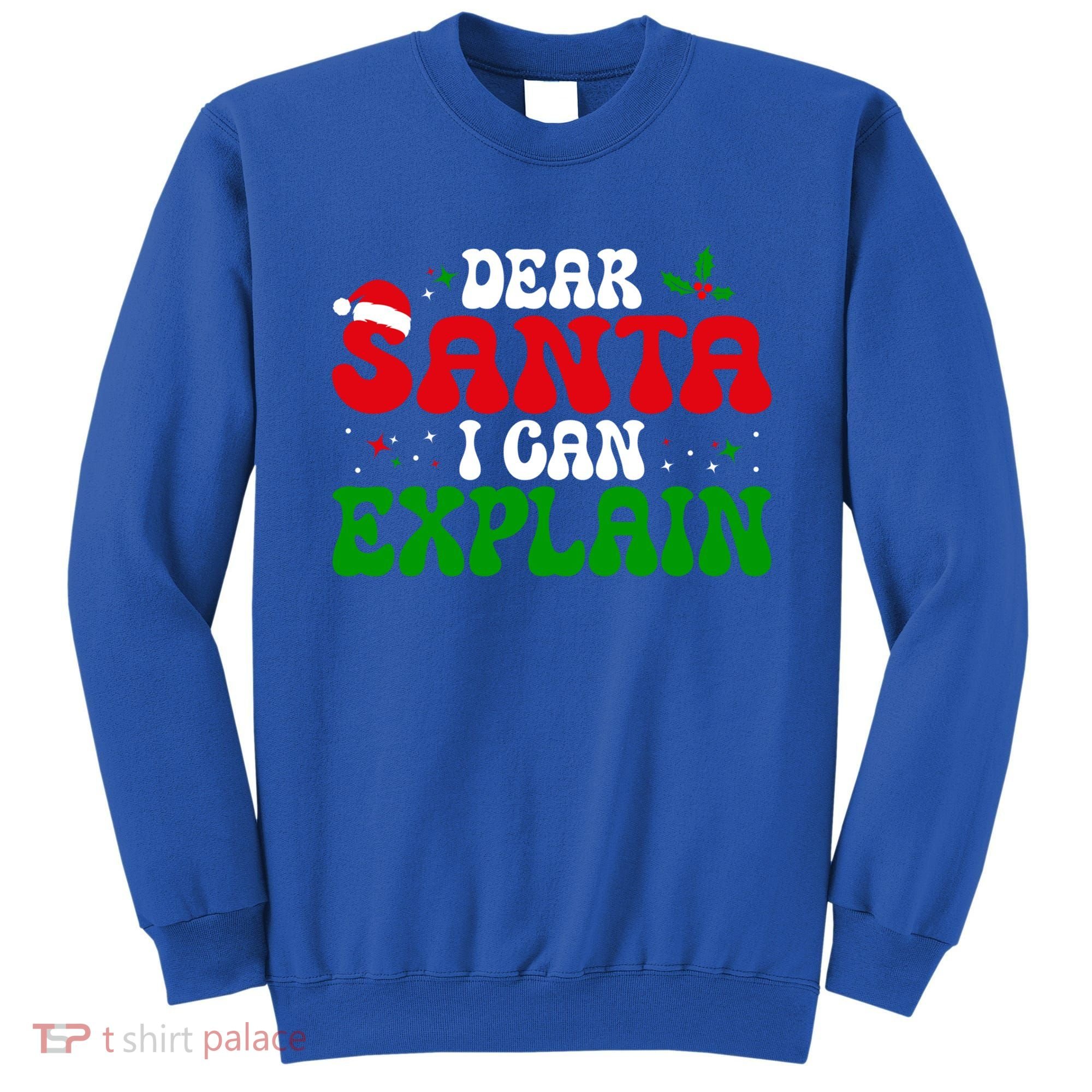 Dear Santa I Can Explain Funny Christmas Joke Gift Sweatshirt