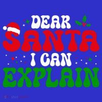 Dear Santa I Can Explain Funny Christmas Joke Gift Mousepad thumb 1