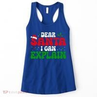Dear Santa I Can Explain Funny Christmas Joke Gift Women's Tank Top thumb 0