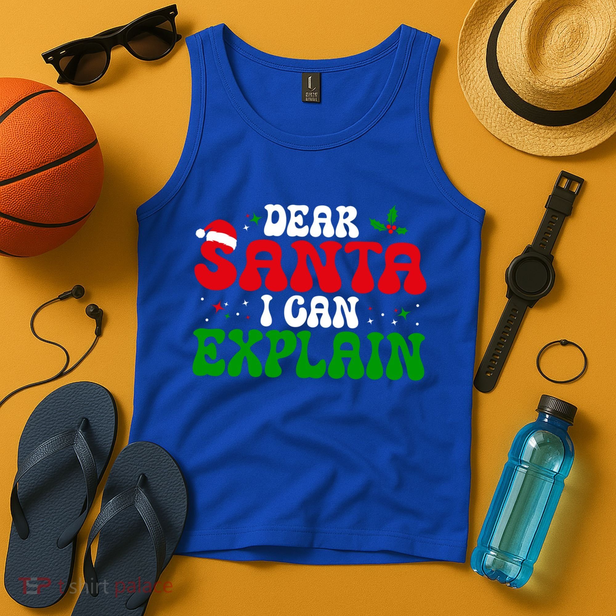 Dear Santa I Can Explain Funny Christmas Joke Gift Tank Top