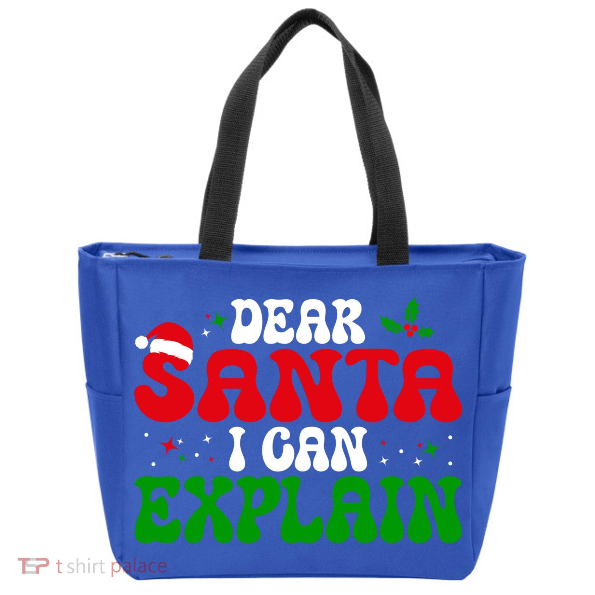 Dear Santa I Can Explain Funny Christmas Joke Gift Tote Bag