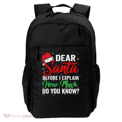 Dear Santa I Can Explain Funny Christmas Gift Adults Gift Backpack