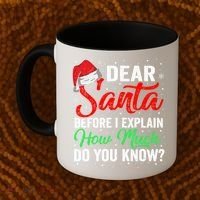 Dear Santa I Can Explain Funny Christmas Gift Adults Gift Coffee Mug thumb 2