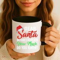 Dear Santa I Can Explain Funny Christmas Gift Adults Gift Coffee Mug thumb 3