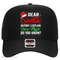 Dear Santa I Can Explain Funny Christmas Gift Adults Gift Hat thumb 0