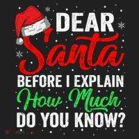 Dear Santa I Can Explain Funny Christmas Gift Adults Gift Hat thumb 2