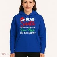 Dear Santa I Can Explain Funny Christmas Gift Adults Gift Hoodie thumb 5