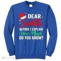 Dear Santa I Can Explain Funny Christmas Gift Adults Gift Sweatshirt thumb 0