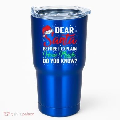 Dear Santa I Can Explain Funny Christmas Gift Adults Gift Tumbler