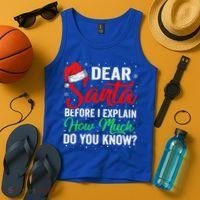 Dear Santa I Can Explain Funny Christmas Gift Adults Gift Tank Top thumb 4