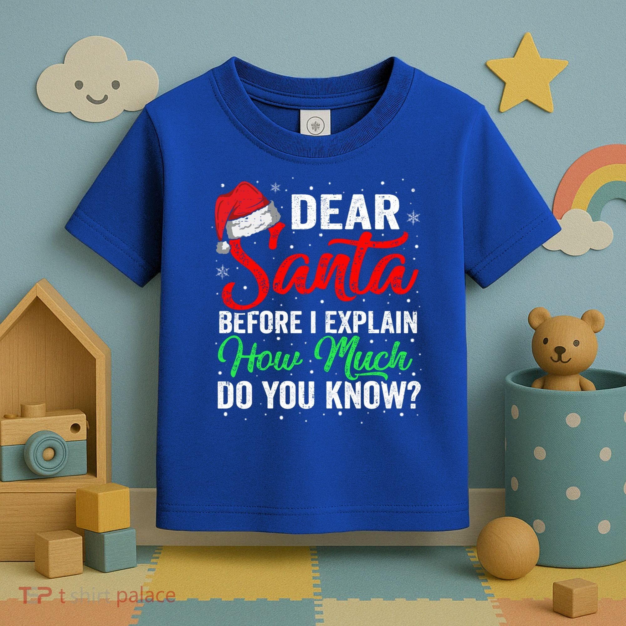 Dear Santa I Can Explain Funny Christmas Gift Adults Gift Toddler T-Shirt