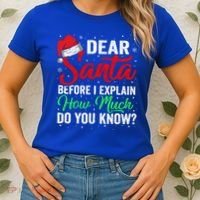 Dear Santa I Can Explain Funny Christmas Gift Adults Gift Women's T-Shirt thumb 2