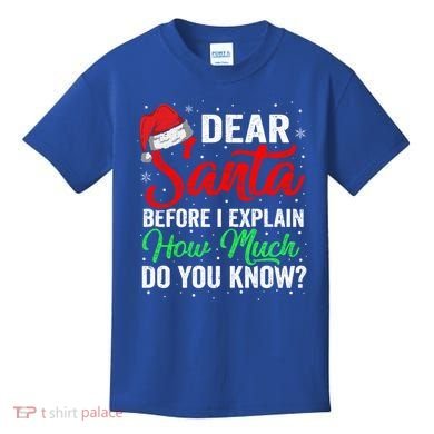 Dear Santa I Can Explain Funny Christmas Gift Adults Gift Kids T-Shirt
