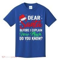 Dear Santa I Can Explain Funny Christmas Gift Adults Gift Kids T-Shirt thumb 0