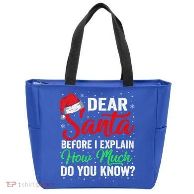 Dear Santa I Can Explain Funny Christmas Gift Adults Gift Tote Bag