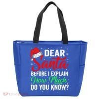 Dear Santa I Can Explain Funny Christmas Gift Adults Gift Tote Bag thumb 0