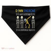 Down Syndrome It's A Different Ability Funny Down Syndrome USA-Made Doggie Bandana thumb 0