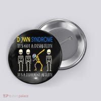 Down Syndrome It's A Different Ability Funny Down Syndrome Button thumb 0