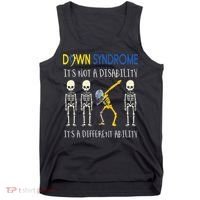 Down Syndrome It's A Different Ability Funny Down Syndrome Tank Top thumb 0