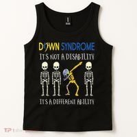 Down Syndrome It's A Different Ability Funny Down Syndrome Tank Top thumb 2