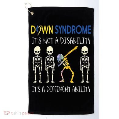 Down Syndrome It's A Different Ability Funny Down Syndrome Golf Towel