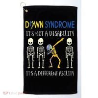 Down Syndrome It's A Different Ability Funny Down Syndrome Golf Towel thumb 0