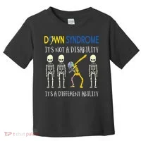 Down Syndrome It's A Different Ability Funny Down Syndrome Toddler T-Shirt thumb 0