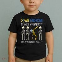 Down Syndrome It's A Different Ability Funny Down Syndrome Toddler T-Shirt thumb 2