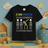 Down Syndrome It's A Different Ability Funny Down Syndrome Toddler T-Shirt thumb 3