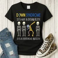 Down Syndrome It's A Different Ability Funny Down Syndrome Women's T-Shirt thumb 3