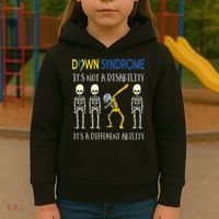 Down Syndrome It's A Different Ability Funny Down Syndrome Kids Hoodie thumb 3