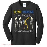 Down Syndrome It's A Different Ability Funny Down Syndrome Kids Long Sleeve Shirt thumb 0