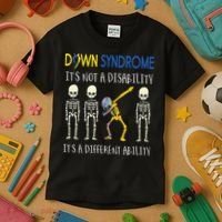 Down Syndrome It's A Different Ability Funny Down Syndrome Kids T-Shirt thumb 3