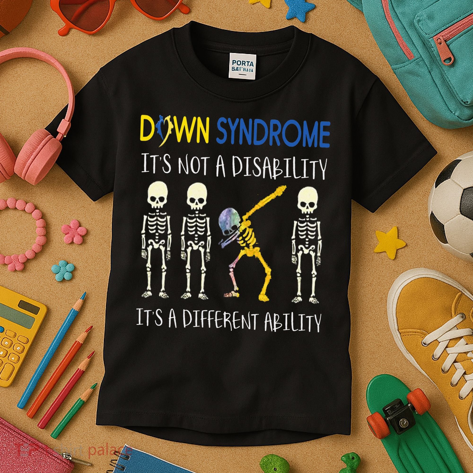 Down Syndrome It's A Different Ability Funny Down Syndrome Kids T-Shirt