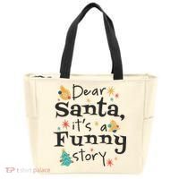 Dear Santa It's A Funny Story Christmas Holiday Tote Bag thumb 0