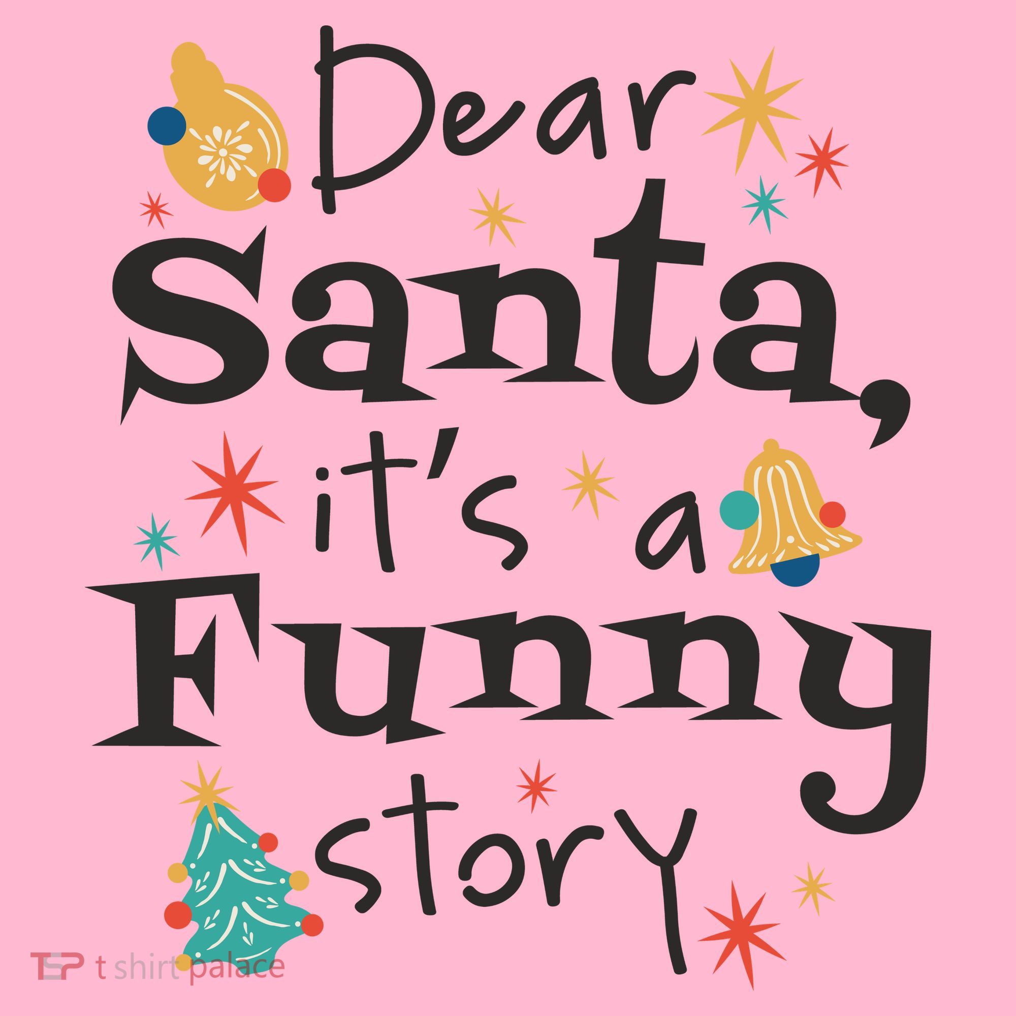Dear Santa It's A Funny Story Christmas Holiday Coaster