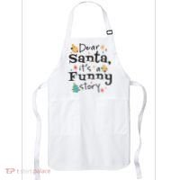 Dear Santa It's A Funny Story Christmas Holiday Apron thumb 0