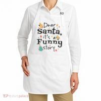 Dear Santa It's A Funny Story Christmas Holiday Apron thumb 2