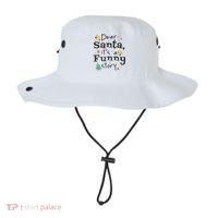Dear Santa It's A Funny Story Christmas Holiday Bucket Hat thumb 0