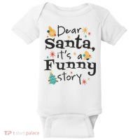 Dear Santa It's A Funny Story Christmas Holiday Baby Bodysuit thumb 0