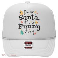 Dear Santa It's A Funny Story Christmas Holiday Hat thumb 0