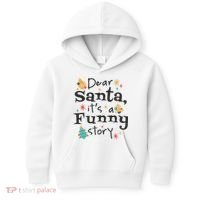 Dear Santa It's A Funny Story Christmas Holiday Kids Hoodie thumb 0