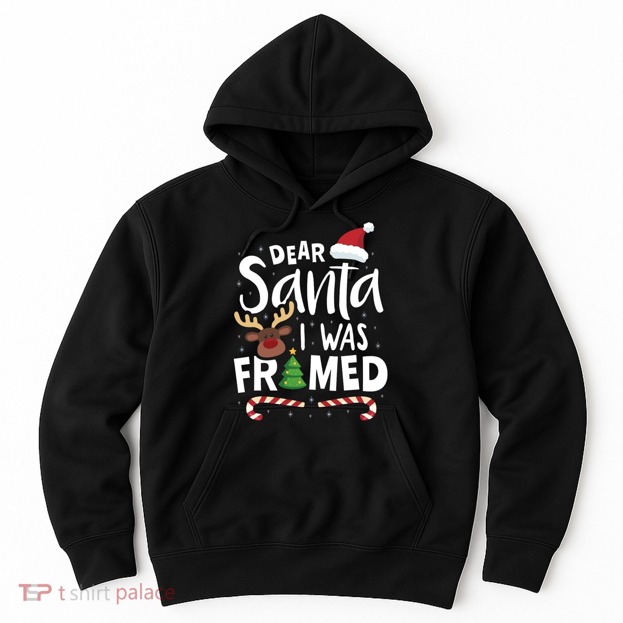Dear Santa I Was Framed Hoodie