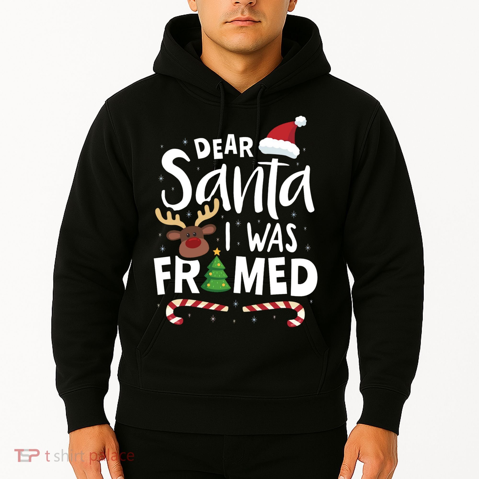 Dear Santa I Was Framed Hoodie