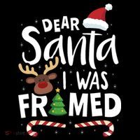 Dear Santa I Was Framed Hoodie thumb 7