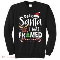 Dear Santa I Was Framed Sweatshirt thumb 0