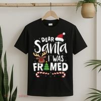 Dear Santa I Was Framed T-Shirt thumb 2