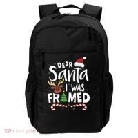 Dear Santa I Was Framed Backpack thumb 0