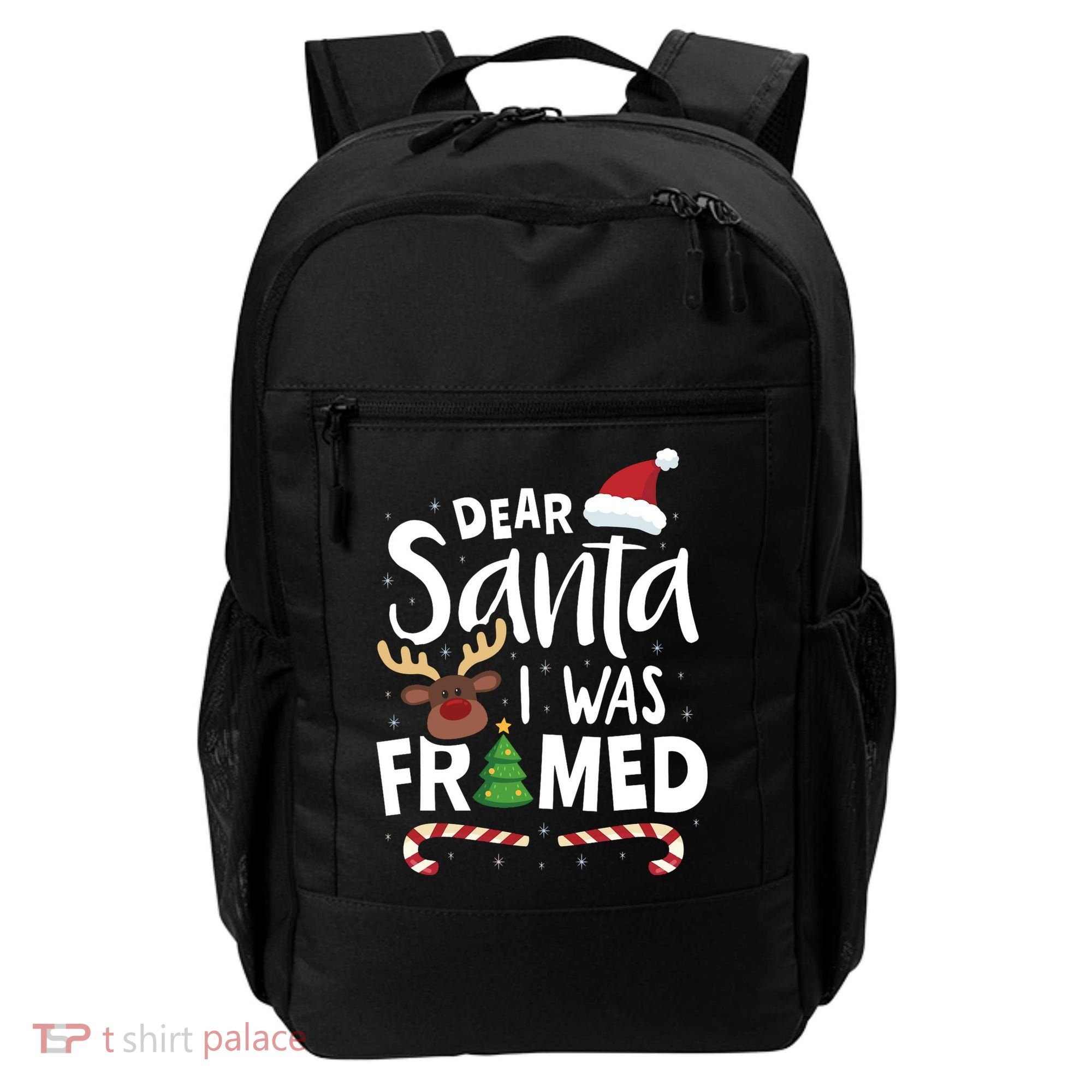 Dear Santa I Was Framed Backpack