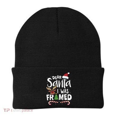 Dear Santa I Was Framed Beanie